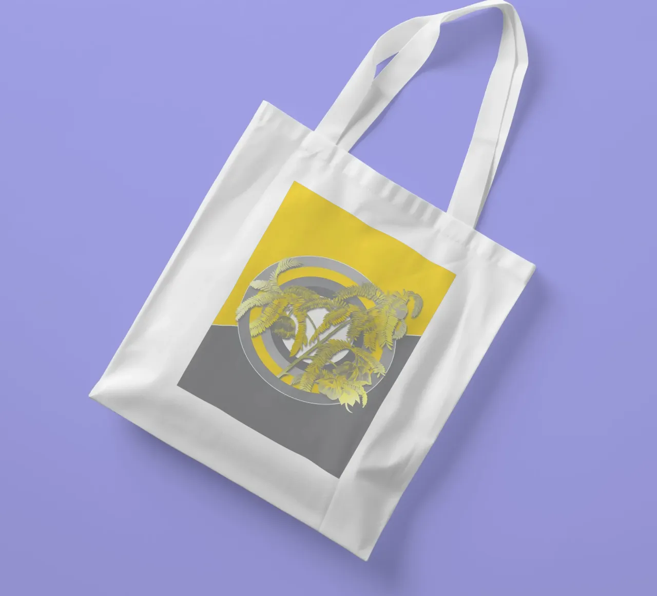 Ultimo fiore grigio retrò borsa in juta da diedrich