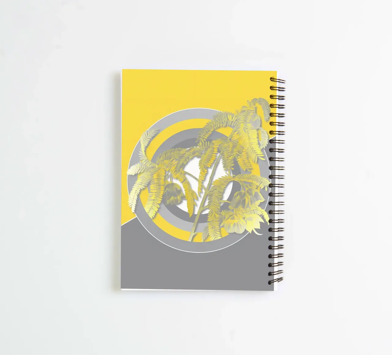Ultimative graue Retro-Blume Ringbuch von diedrich