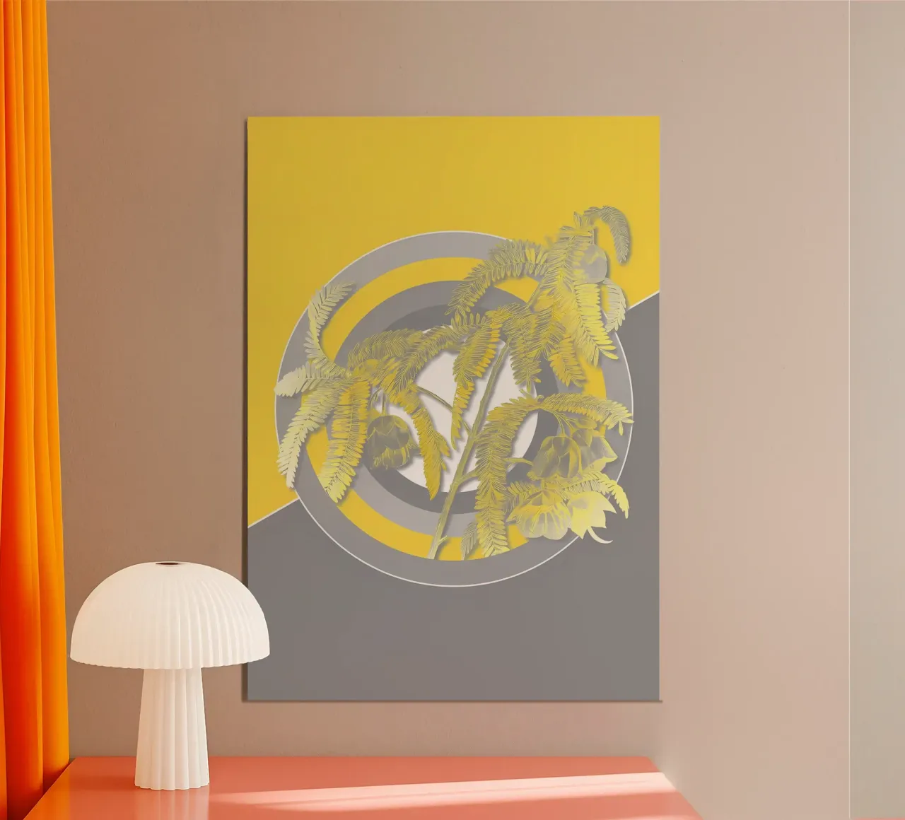 Ultimo fiore grigio retrò alluminio dibond da diedrich