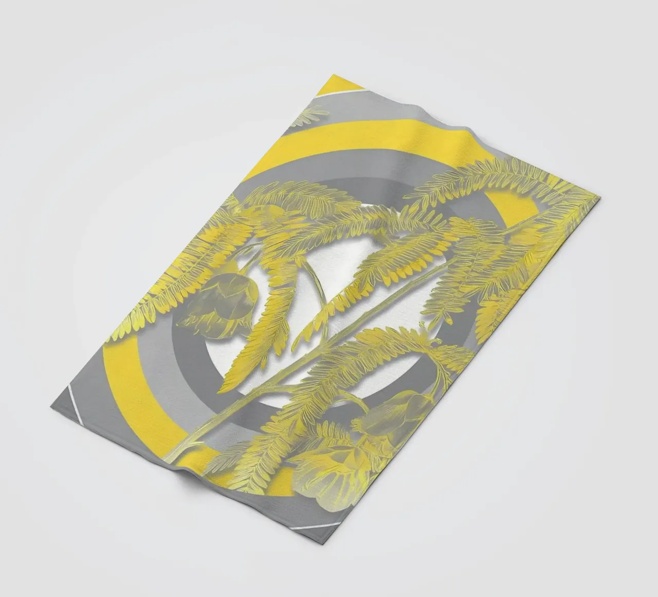 Ultimo fiore grigio retrò coperta in pile da diedrich