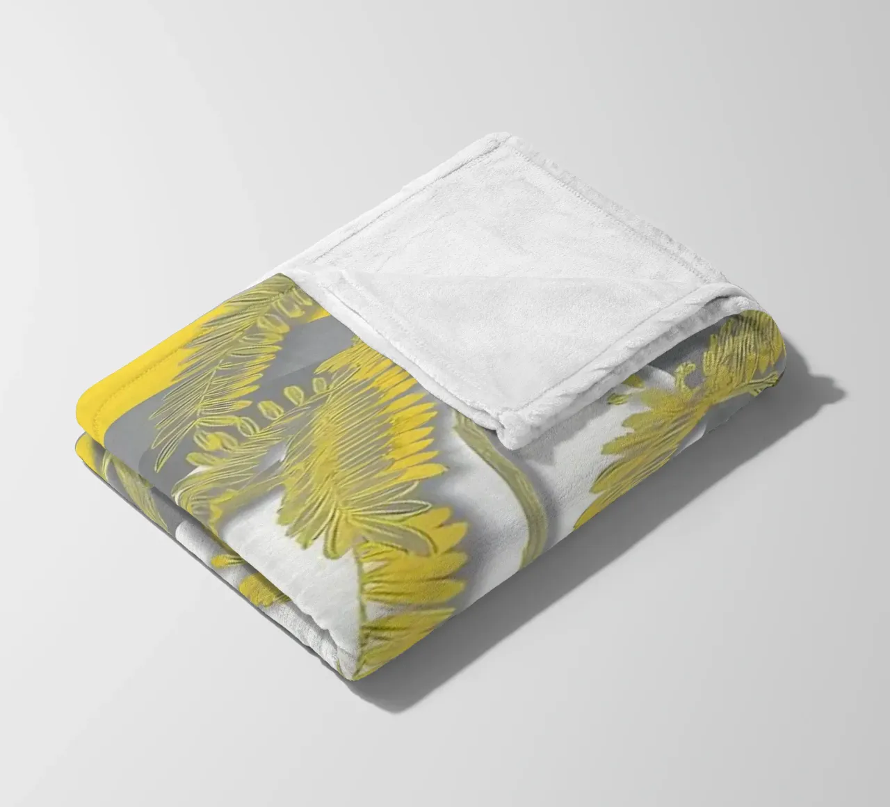 Ultimo fiore grigio retrò coperta in pile da diedrich