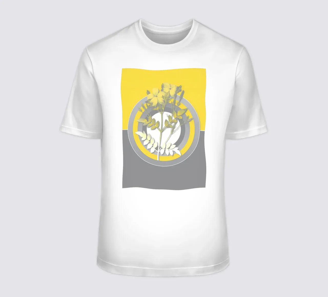 Ultimo fiore grigio retrò t-shirt da diedrich