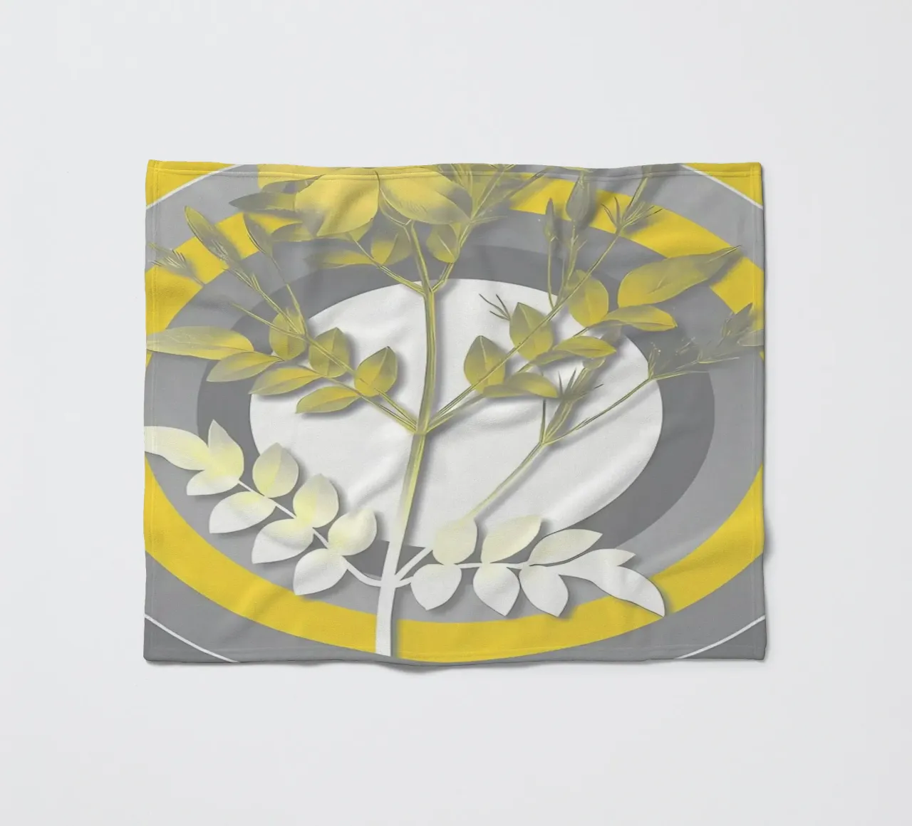 Ultimo fiore grigio retrò coperta in pile da diedrich