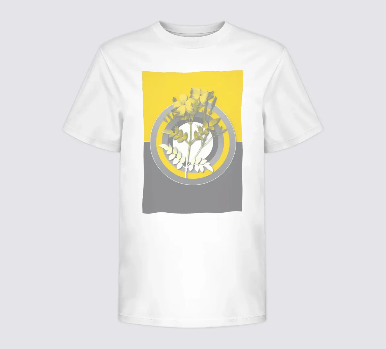 Ultimo fiore grigio retrò t-shirt bambini da diedrich