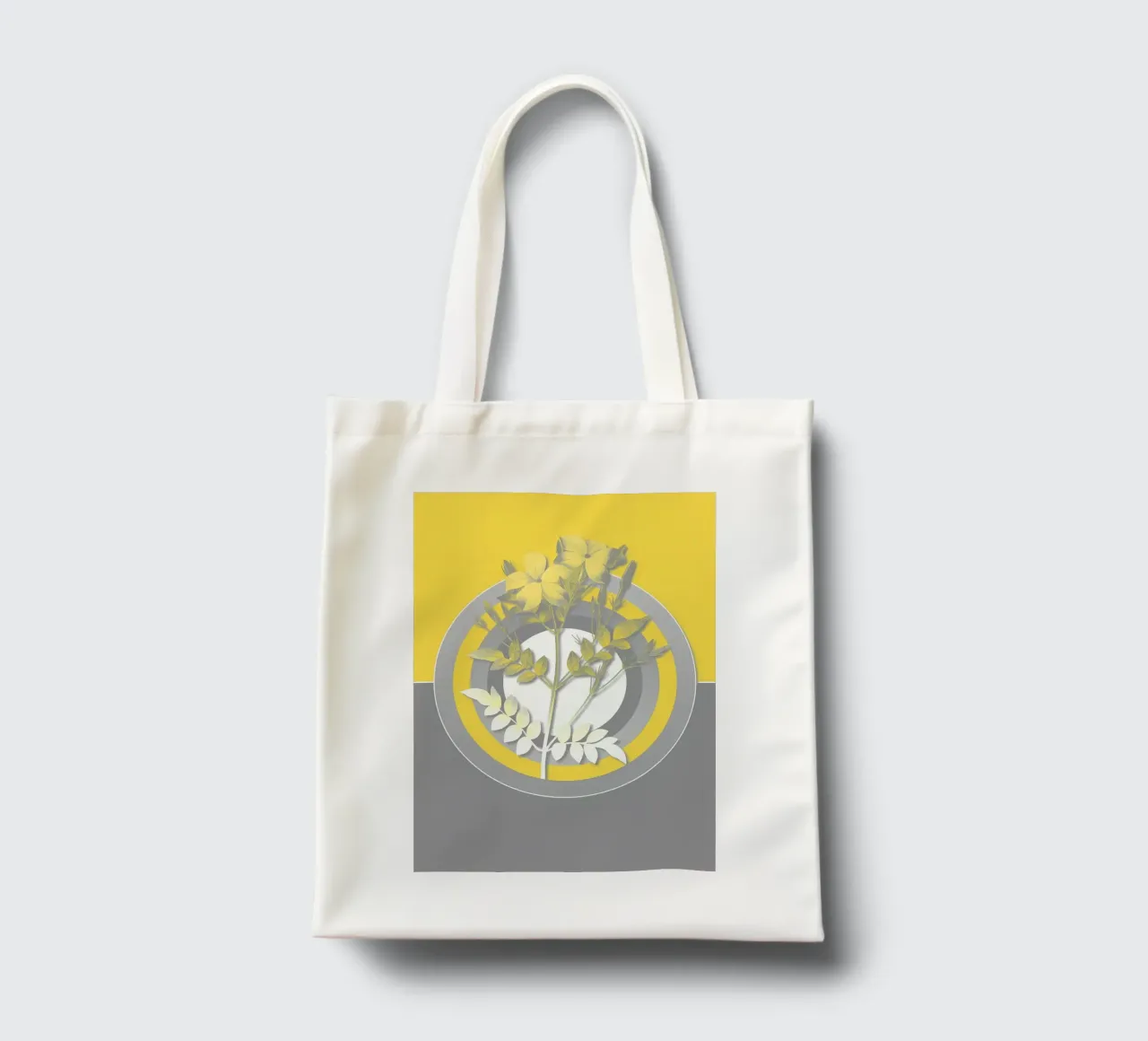 Ultimo fiore grigio retrò borsa in juta da diedrich