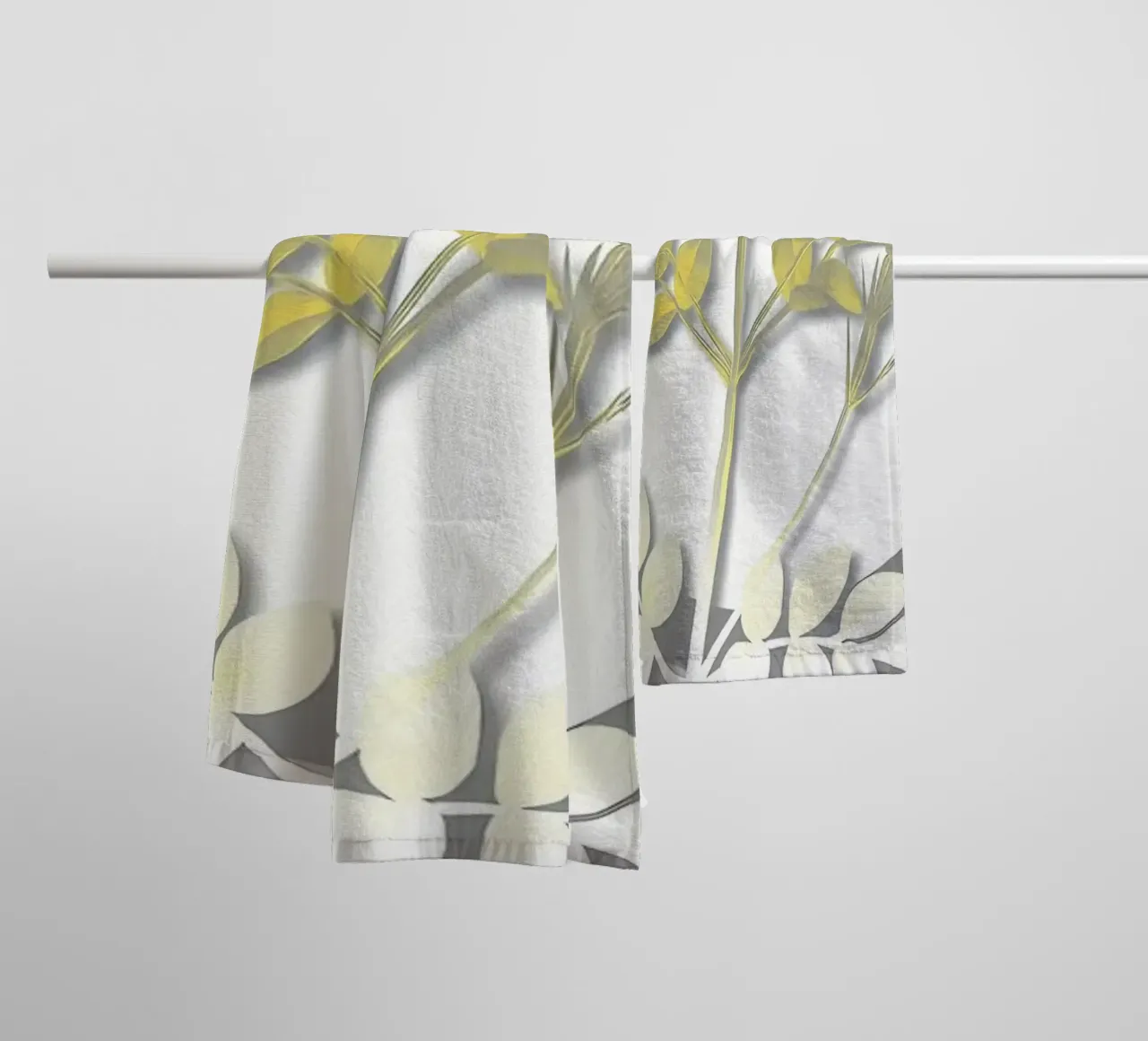 Ultimo fiore grigio retrò asciugamano da bagno da diedrich
