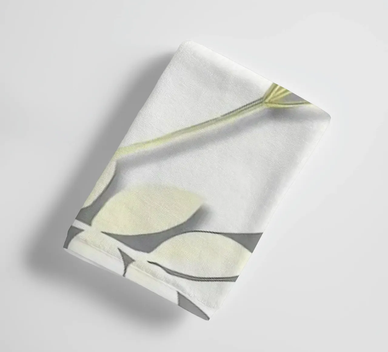 Ultimo fiore grigio retrò asciugamano da bagno da diedrich