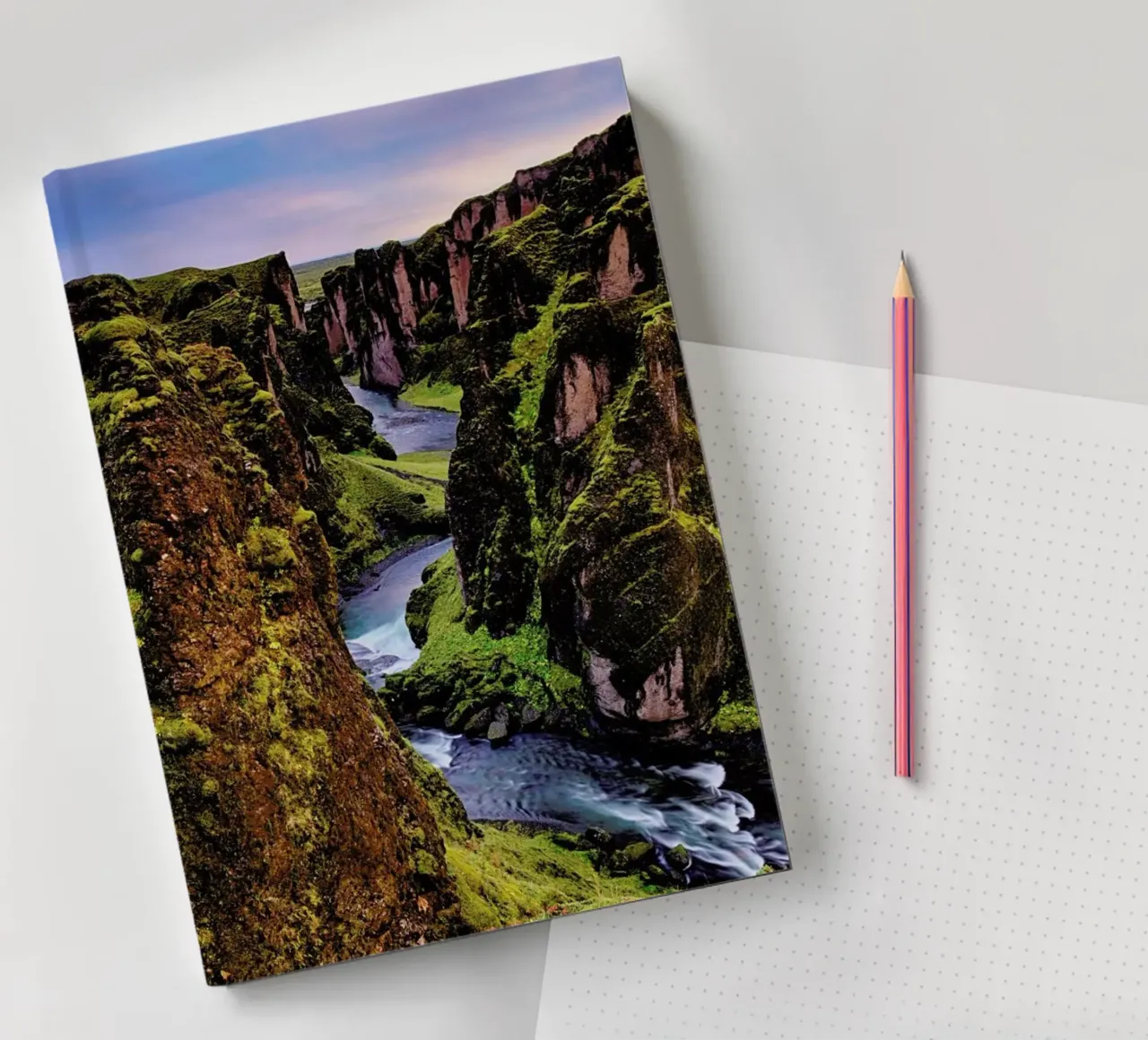 Sunset at the Canyon Notizbuch von anderm