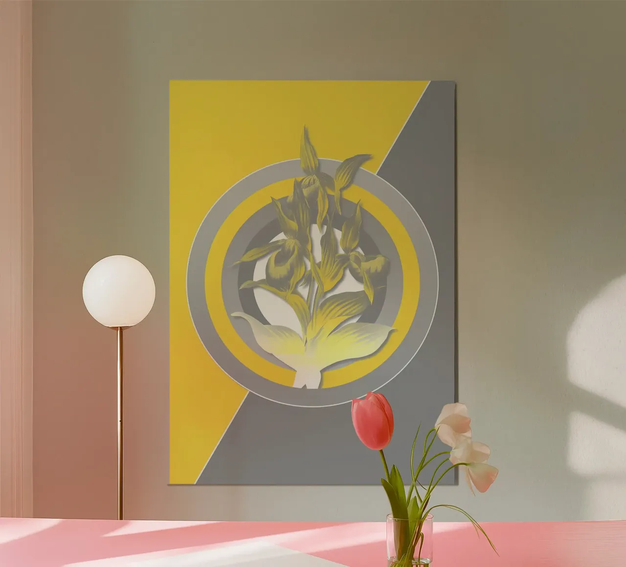 Ultimate Gray Retro Flower forex plate by diedrich