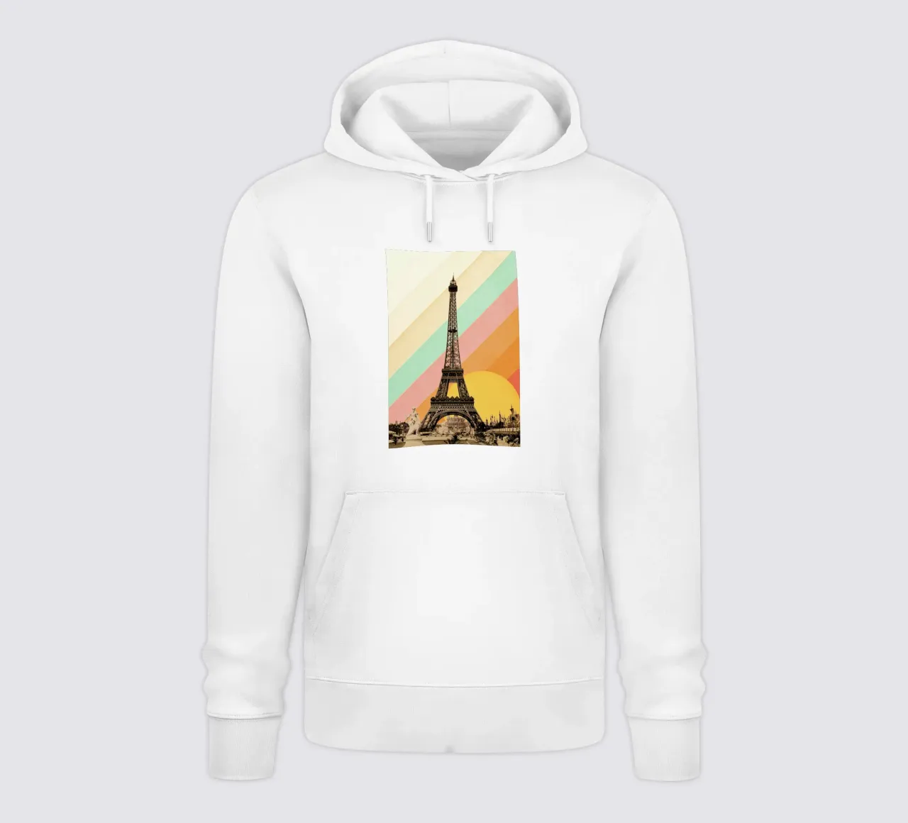 Eiffel Tower Rainbow felpa con cappuccio da Florent Bodart