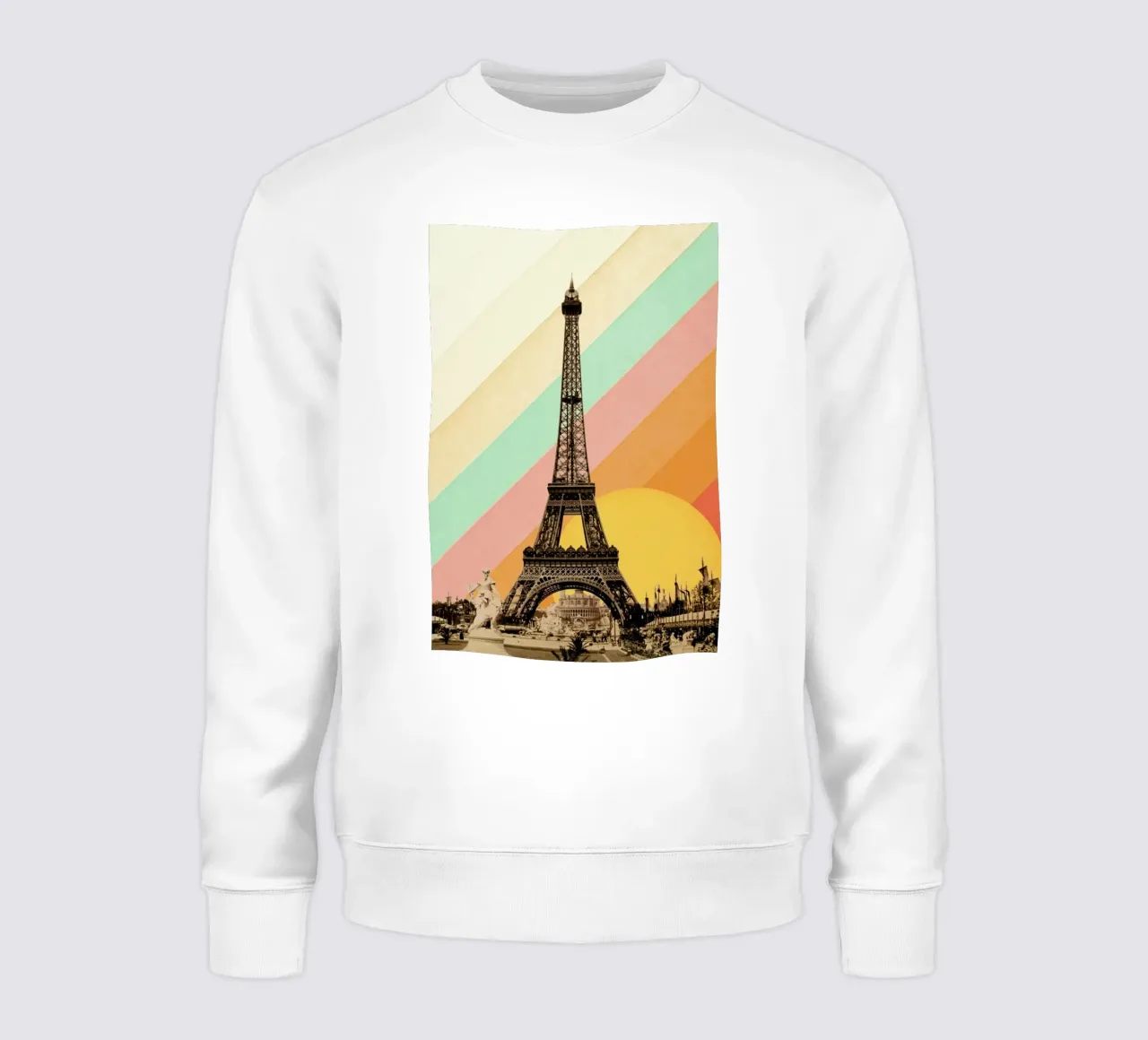 Eiffel Tower Rainbow Sweatshirt von Florent Bodart
