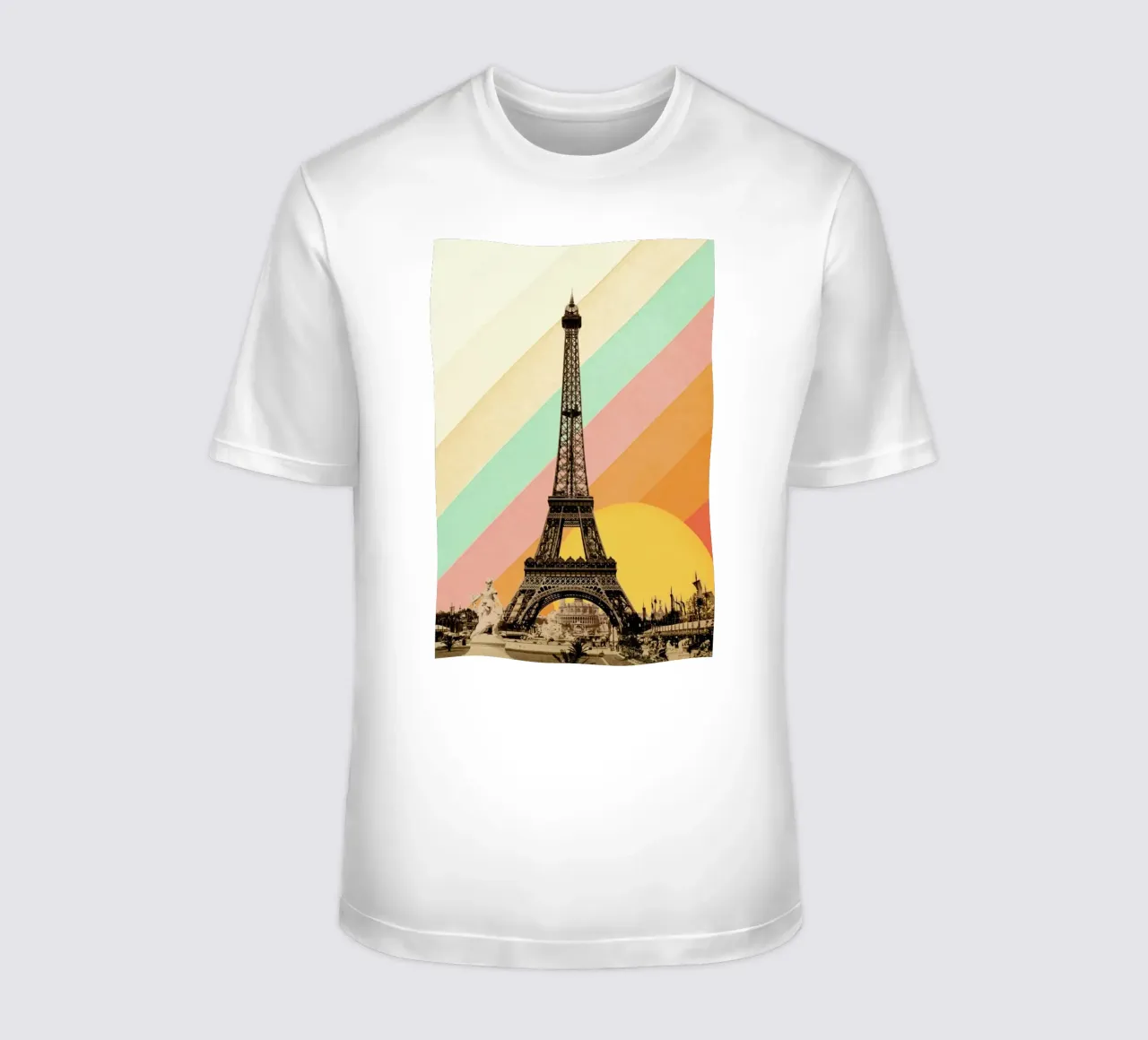 Eiffel Tower Rainbow T-Shirt von Florent Bodart