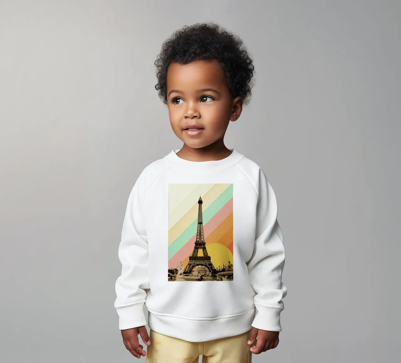 Eiffel Tower Rainbow Baby Sweatshirt von Florent Bodart