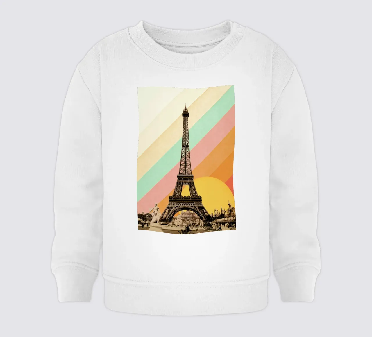 Eiffel Tower Rainbow felpa neonato da Florent Bodart