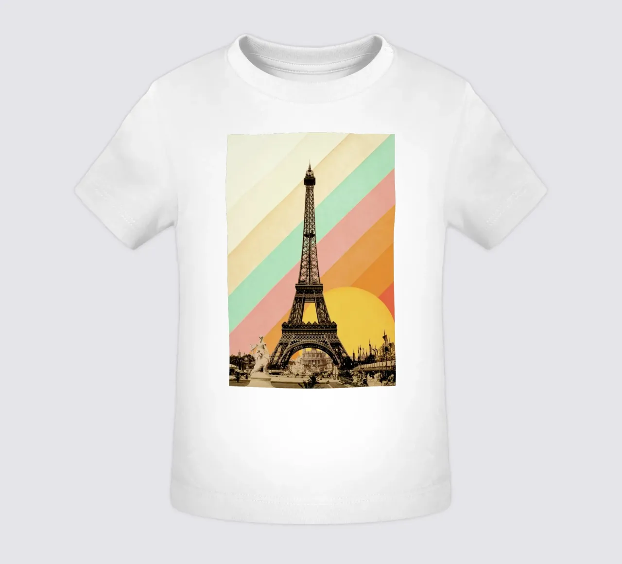 Eiffel Tower Rainbow maglietta neonato da Florent Bodart