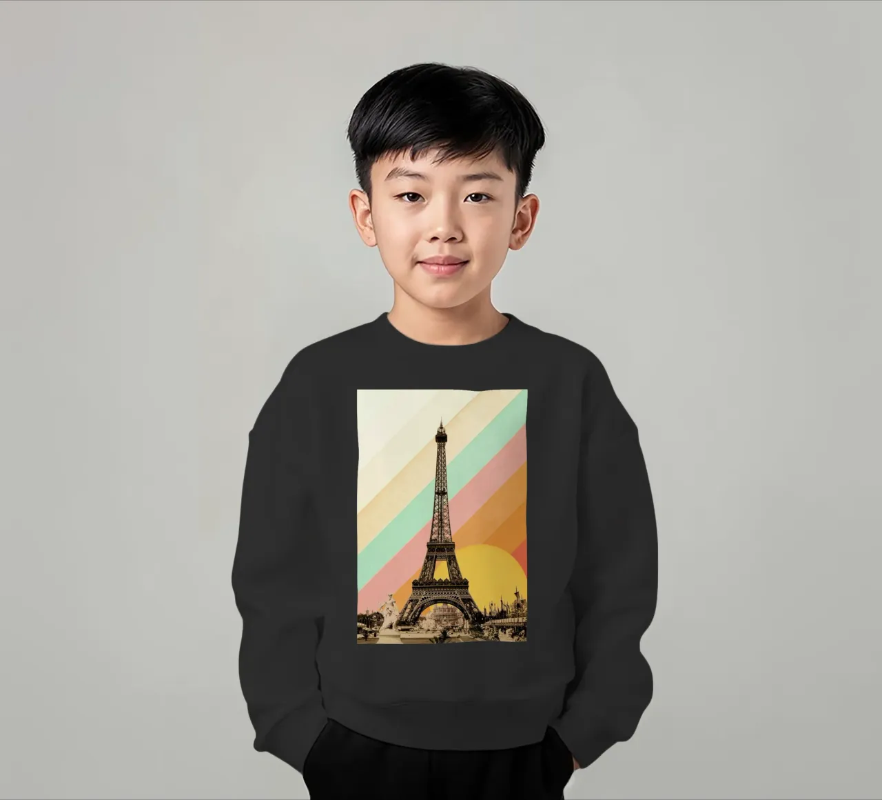 Eiffel Tower Rainbow felpa bambino da Florent Bodart