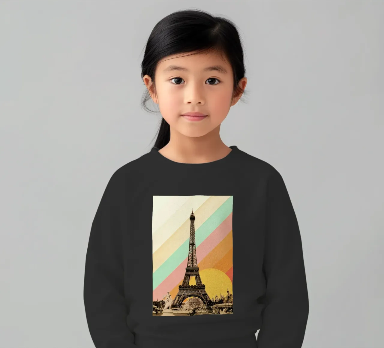 Eiffel Tower Rainbow felpa bambino da Florent Bodart