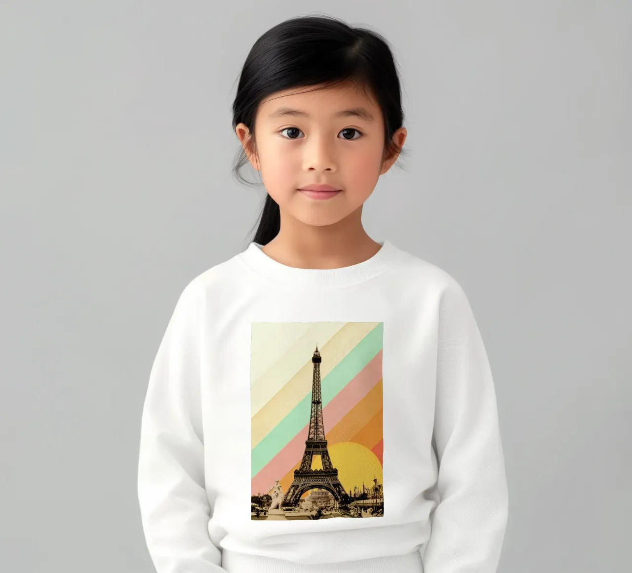 Eiffel Tower Rainbow felpa bambino da Florent Bodart