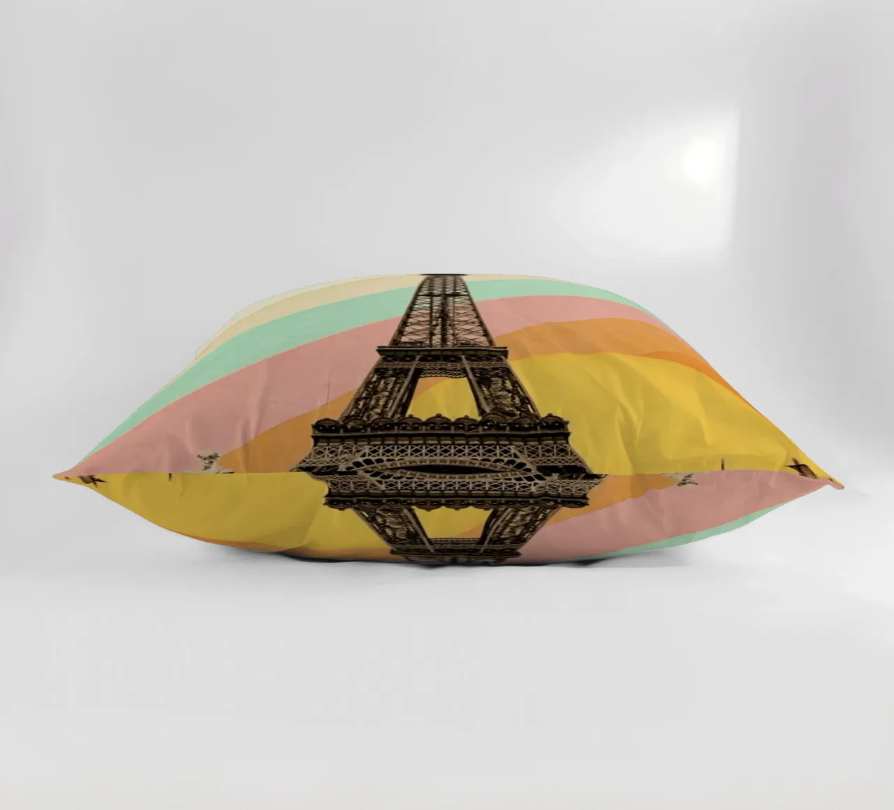 Eiffel Tower Rainbow kussen van Florent Bodart