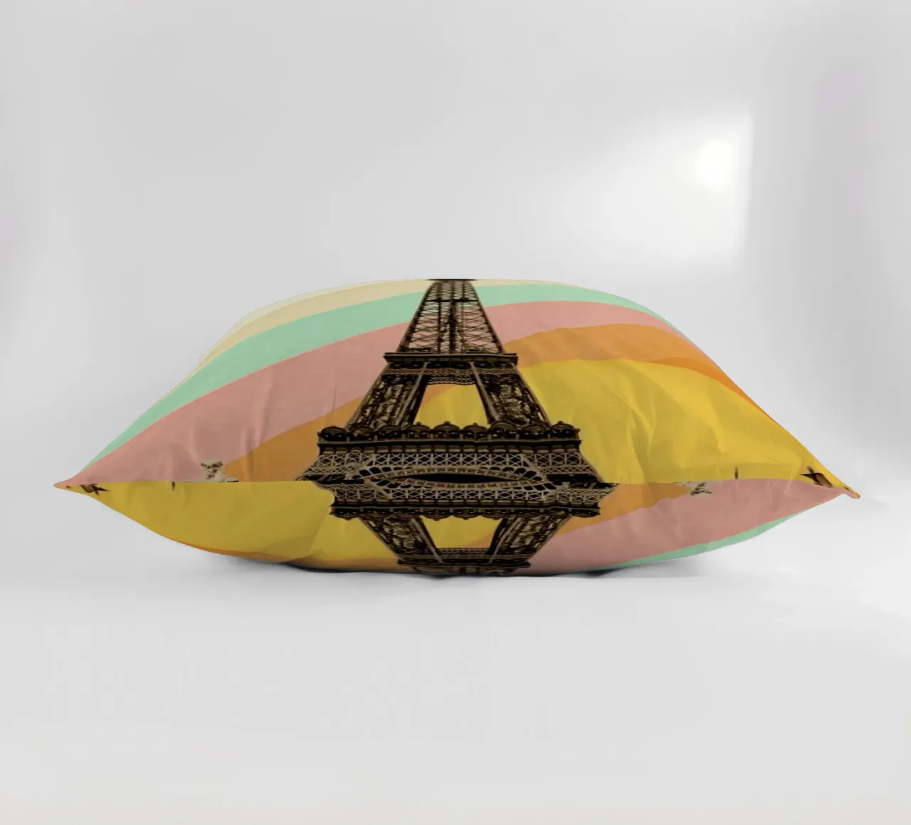 Eiffel Tower Rainbow cuscino da Florent Bodart
