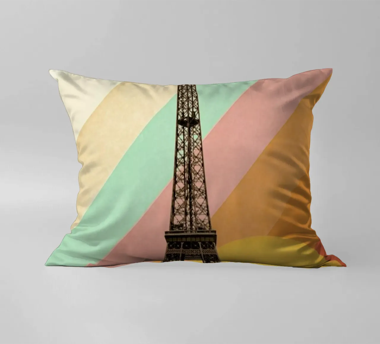 Eiffel Tower Rainbow cuscino da Florent Bodart