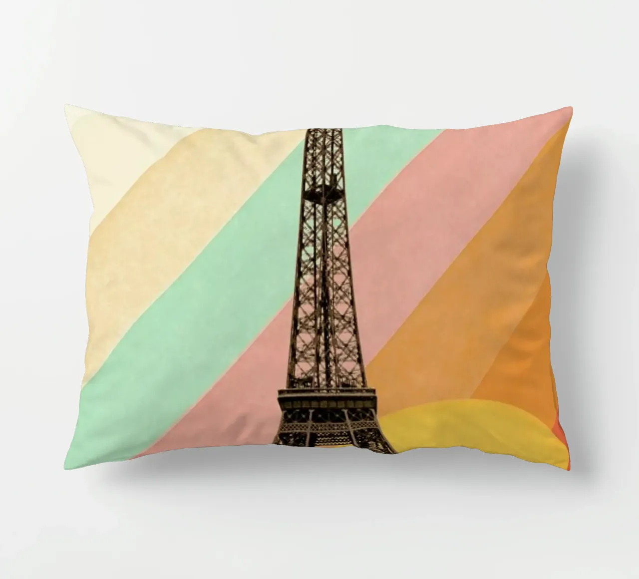 Eiffel Tower Rainbow cuscino da Florent Bodart
