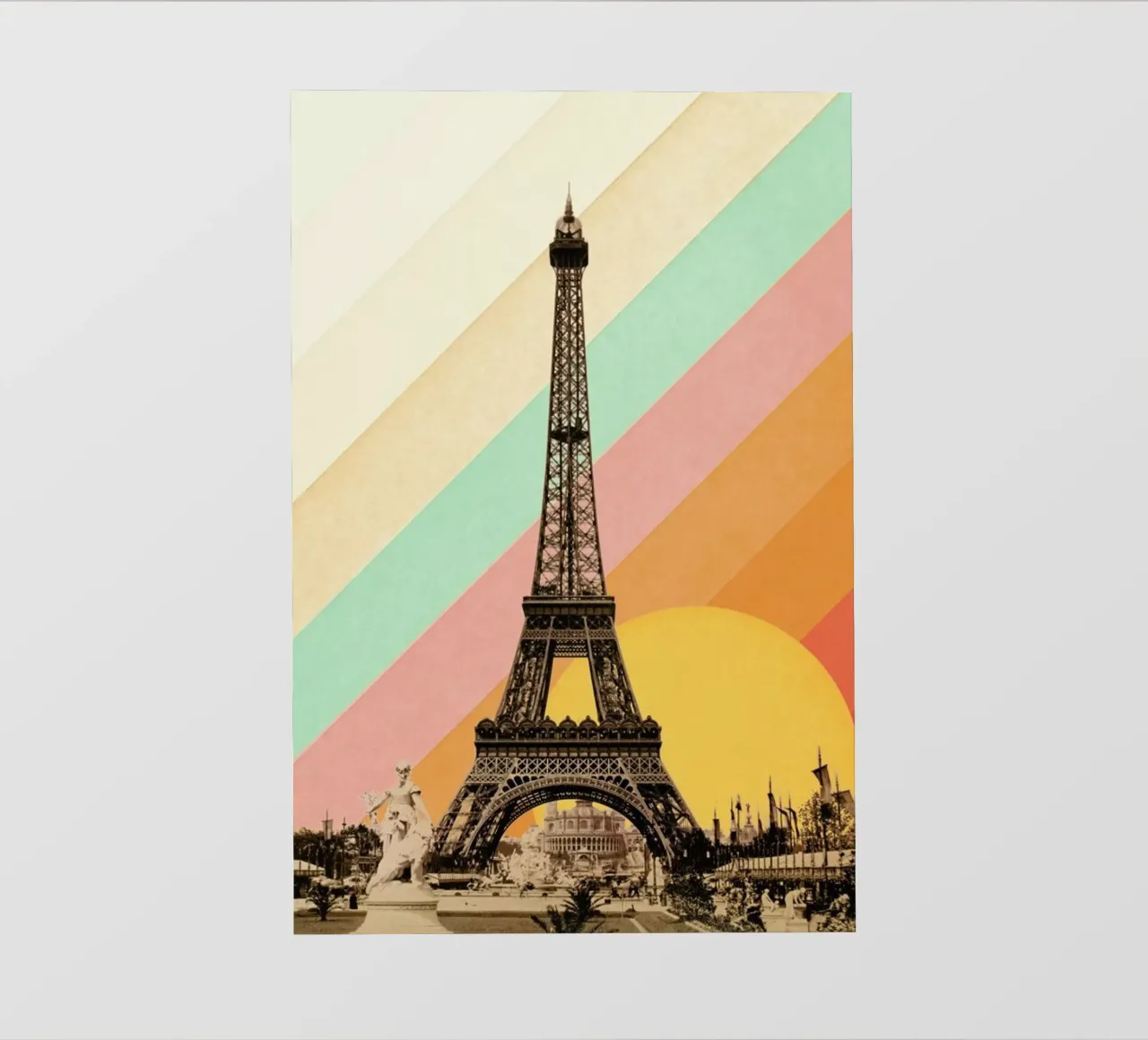 Eiffel Tower Rainbow pellicola backlit da Florent Bodart