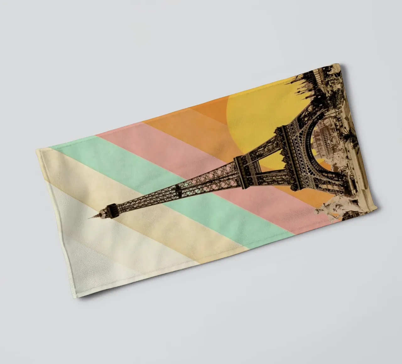 Eiffel Tower Rainbow asciugamano da bagno da Florent Bodart