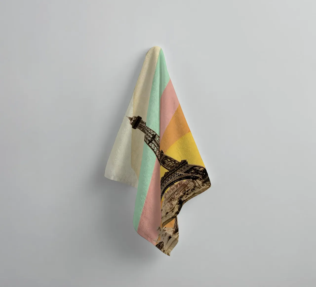 Eiffel Tower Rainbow asciugamano da bagno da Florent Bodart