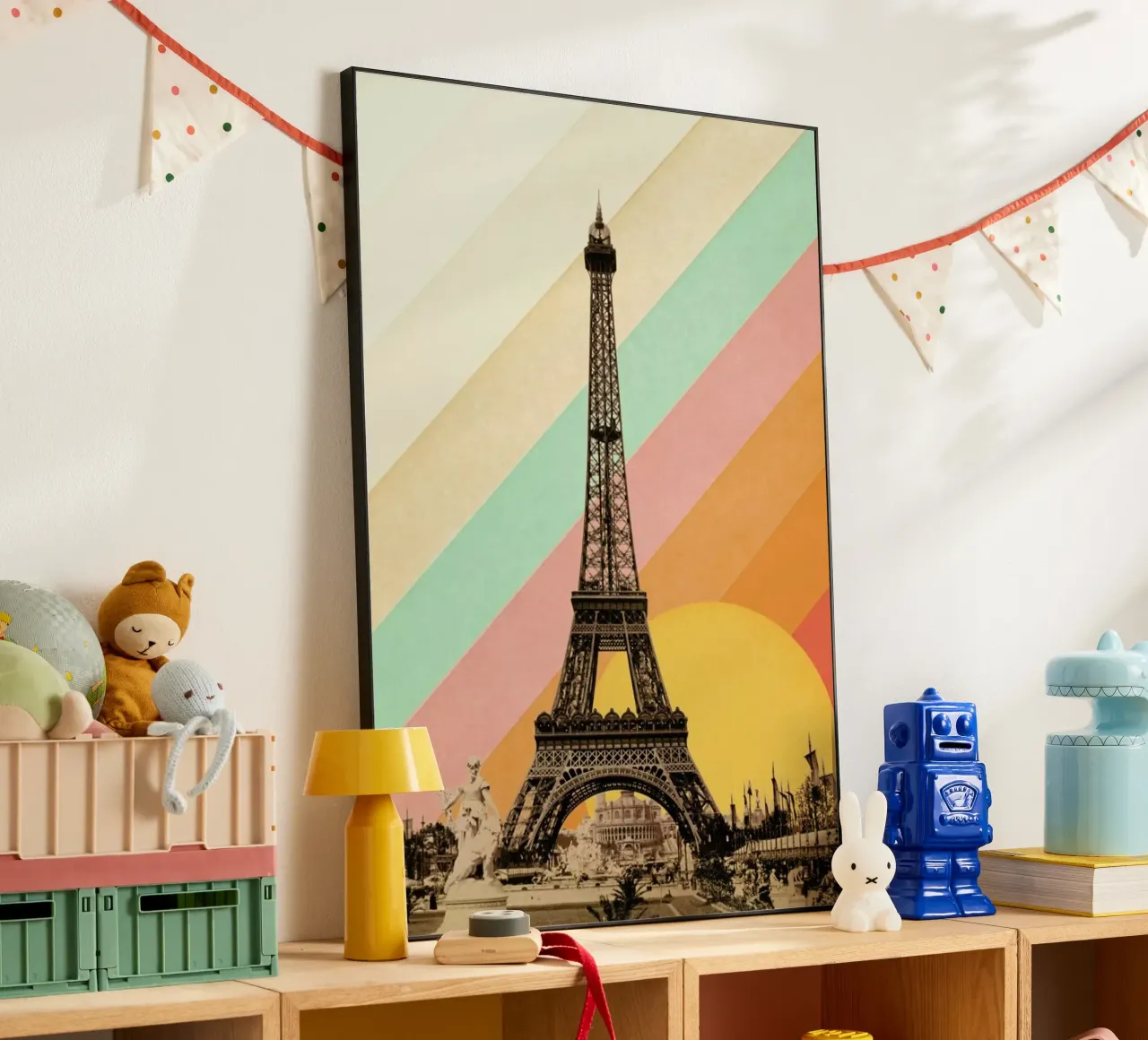 Eiffel Tower Rainbow alluminio dibond da Florent Bodart