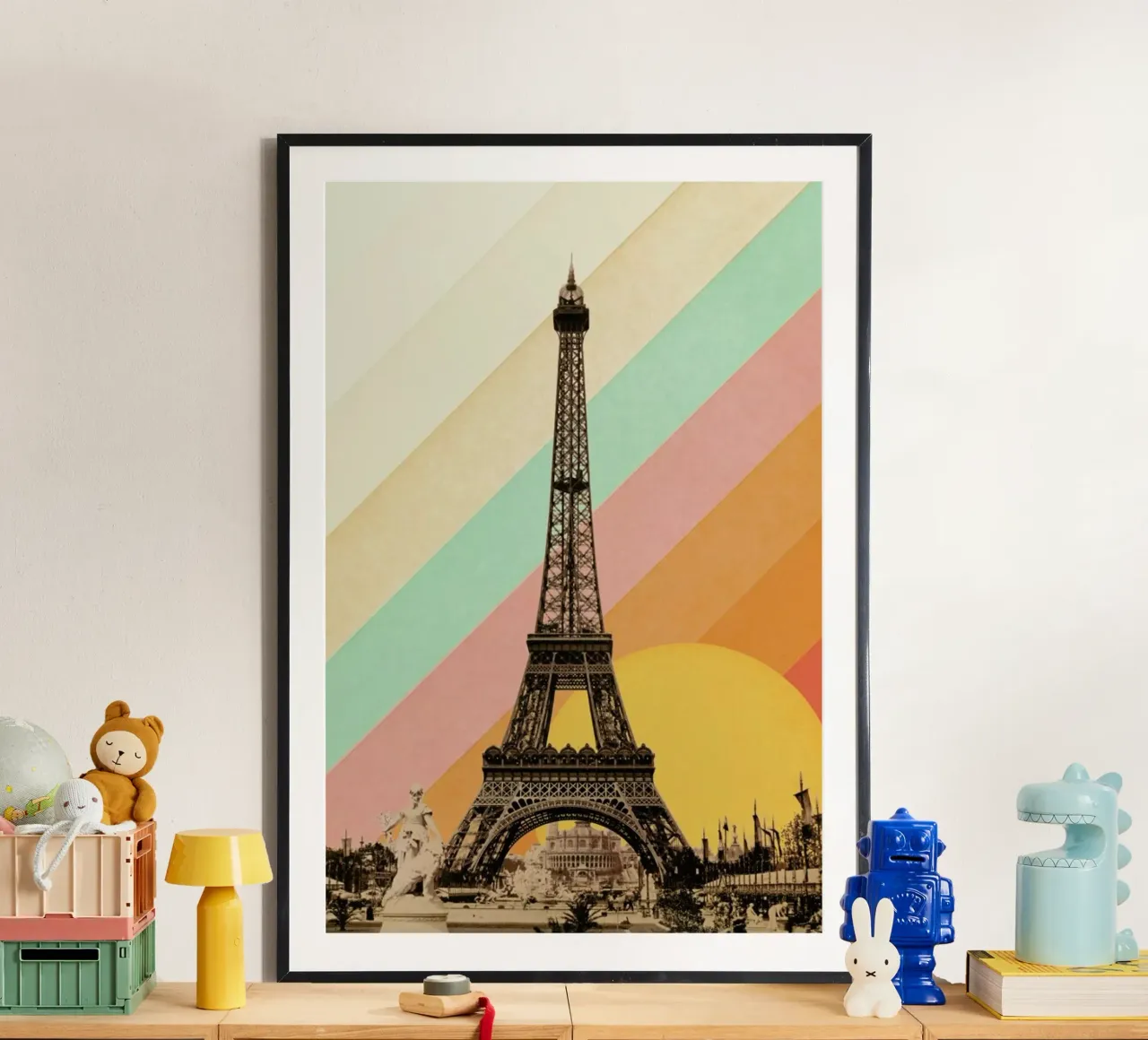 Eiffel Tower Rainbow hahnemühle de Florent Bodart