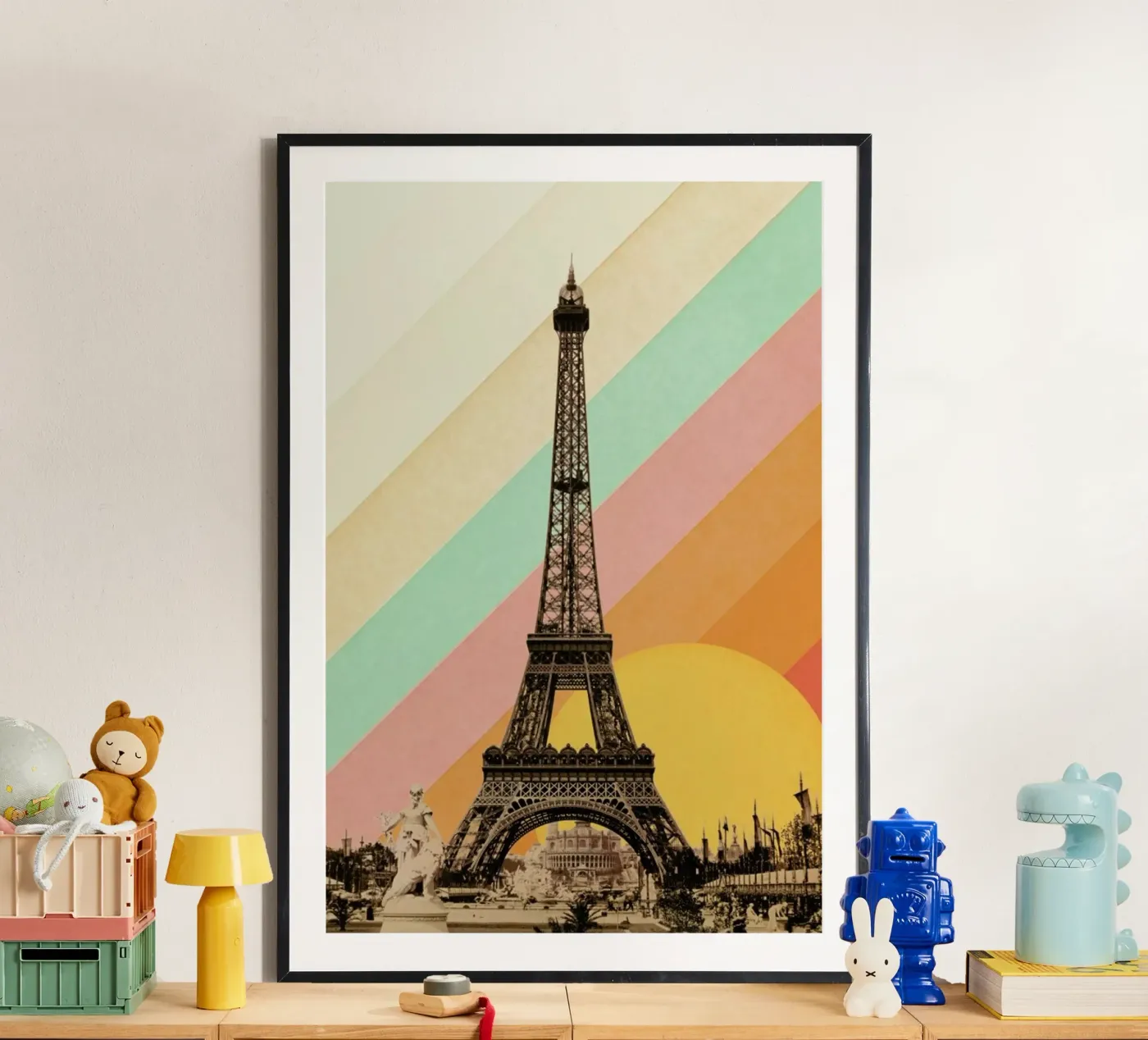 Eiffel Tower Rainbow poster da Florent Bodart