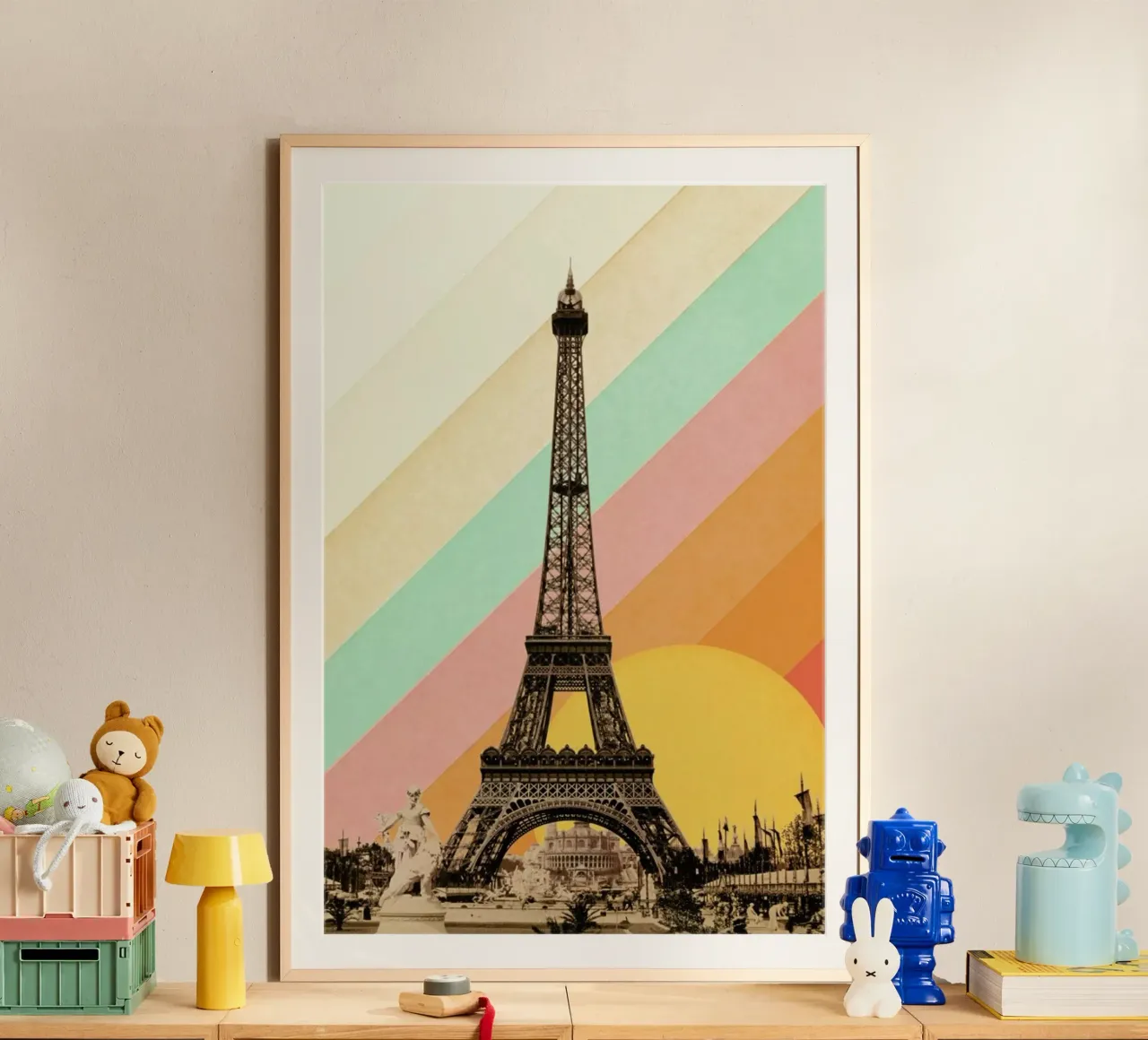 Eiffel Tower Rainbow hahnemühle de Florent Bodart