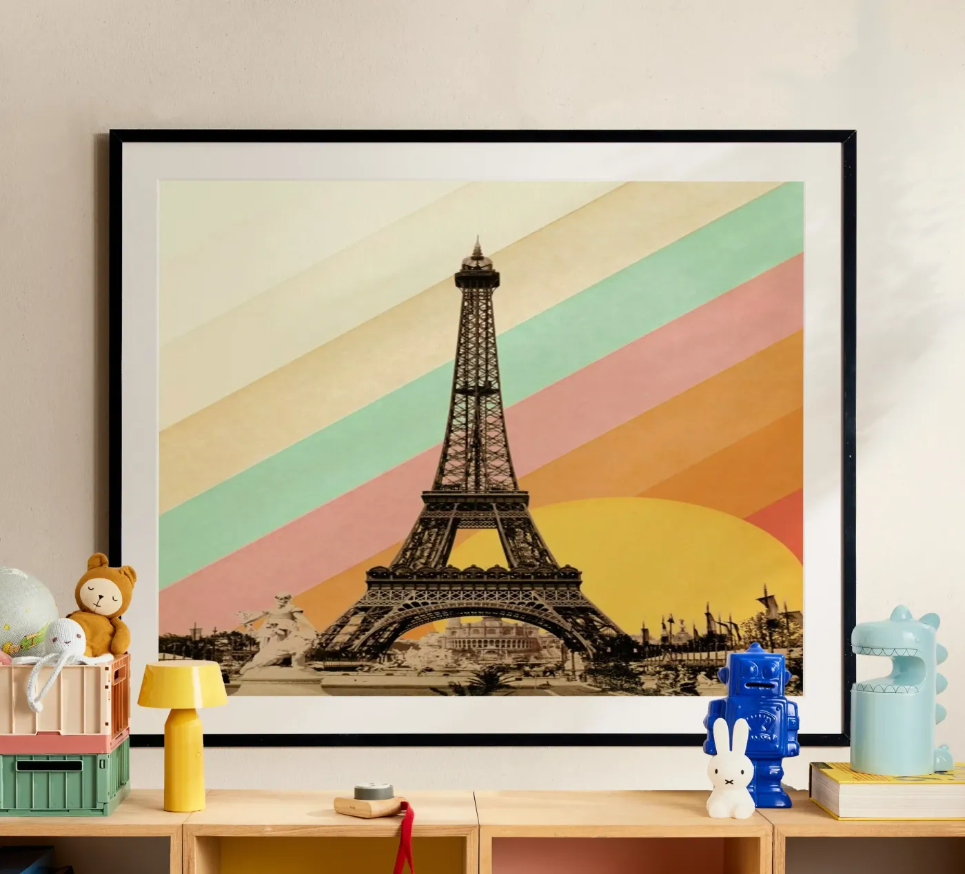 Eiffel Tower Rainbow poster da Florent Bodart