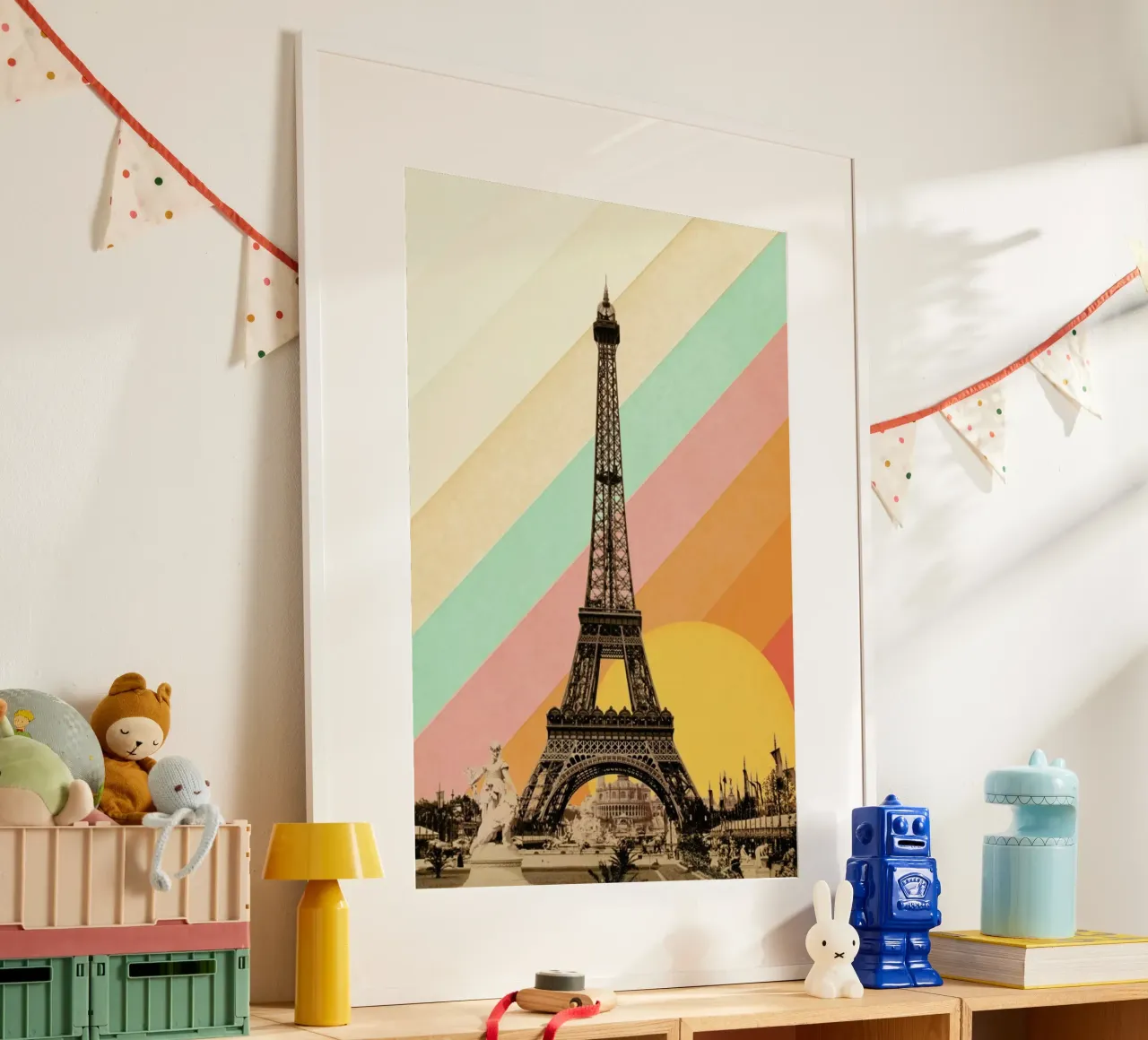 Eiffel Tower Rainbow carta hahnemühle da Florent Bodart