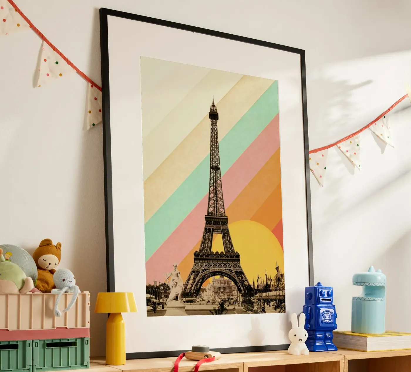 Eiffel Tower Rainbow poster da Florent Bodart