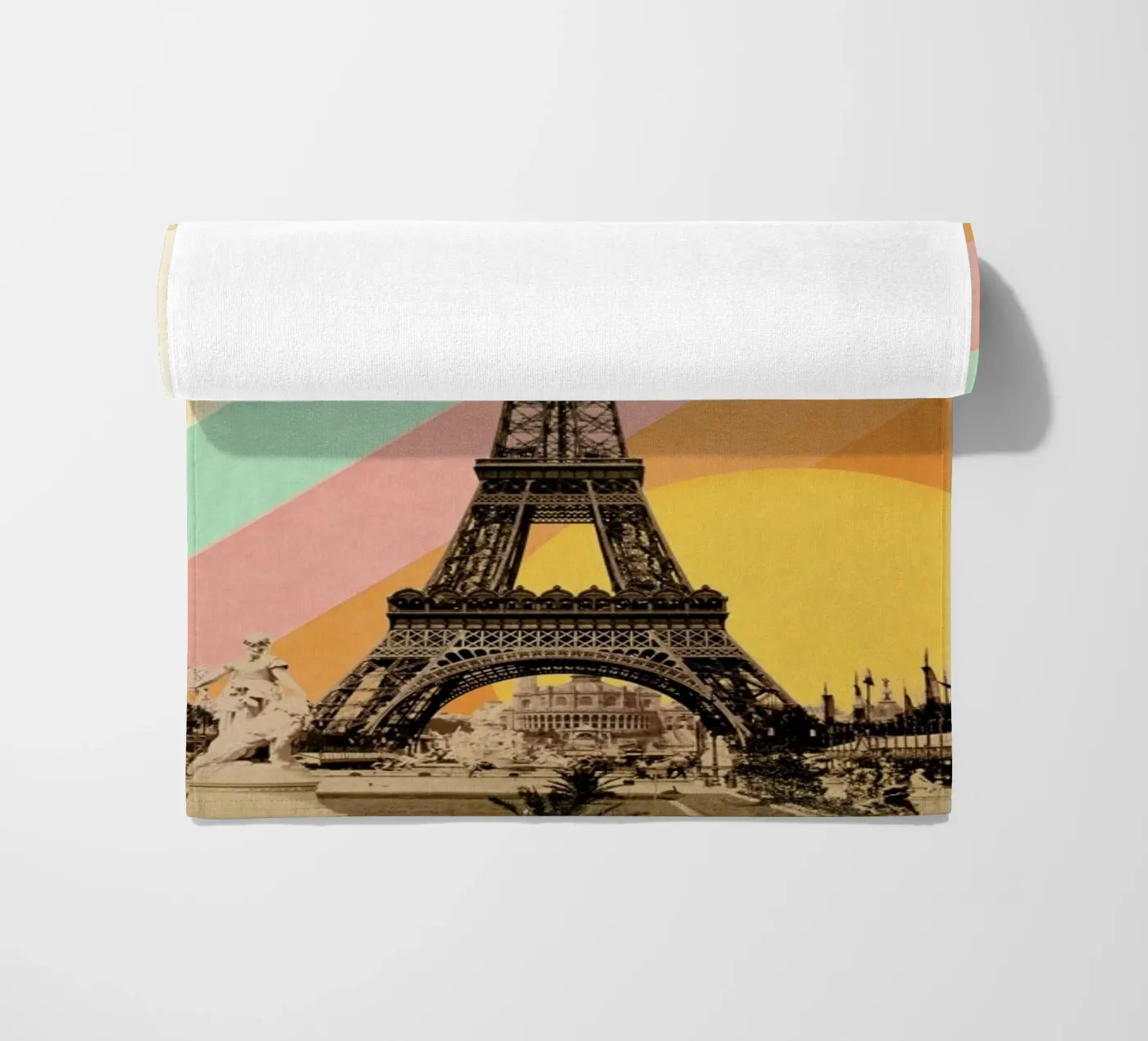 Eiffel Tower Rainbow telo mare da Florent Bodart