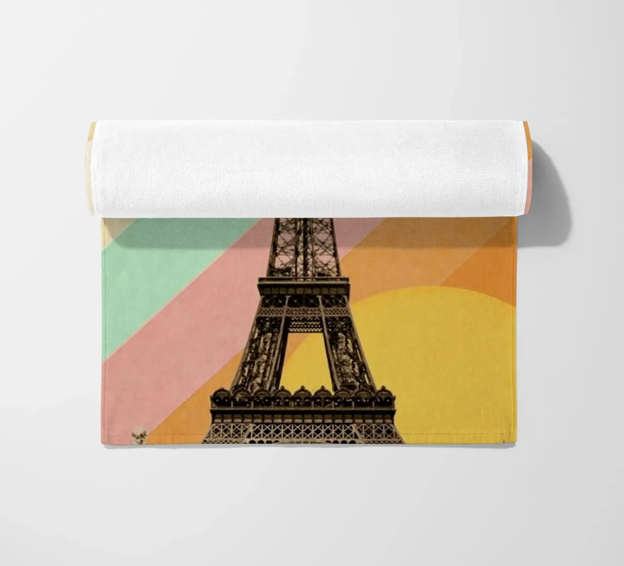 Eiffel Tower Rainbow telo mare da Florent Bodart