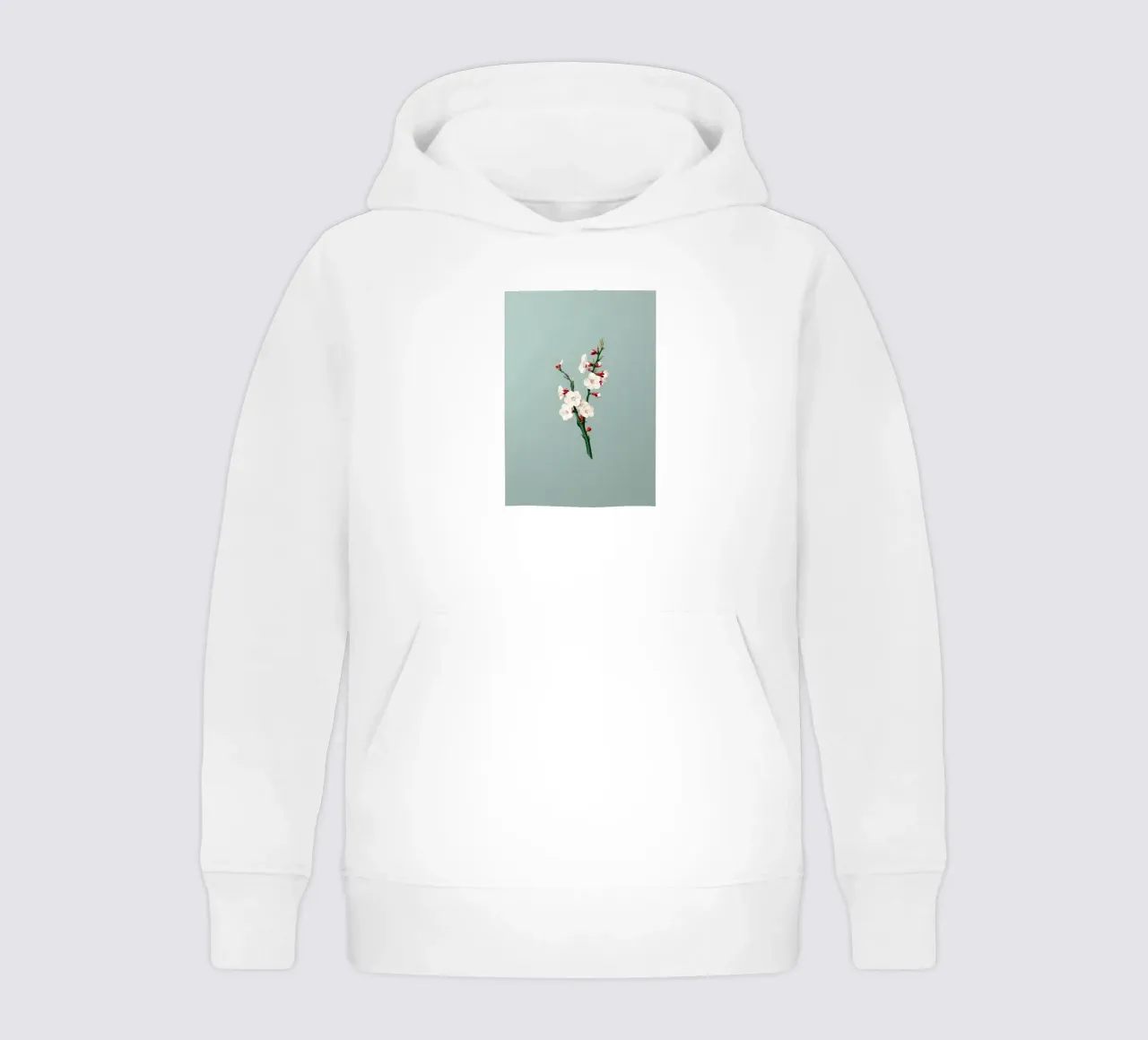 Retro Flower Illustration kids hoodie by diedrich