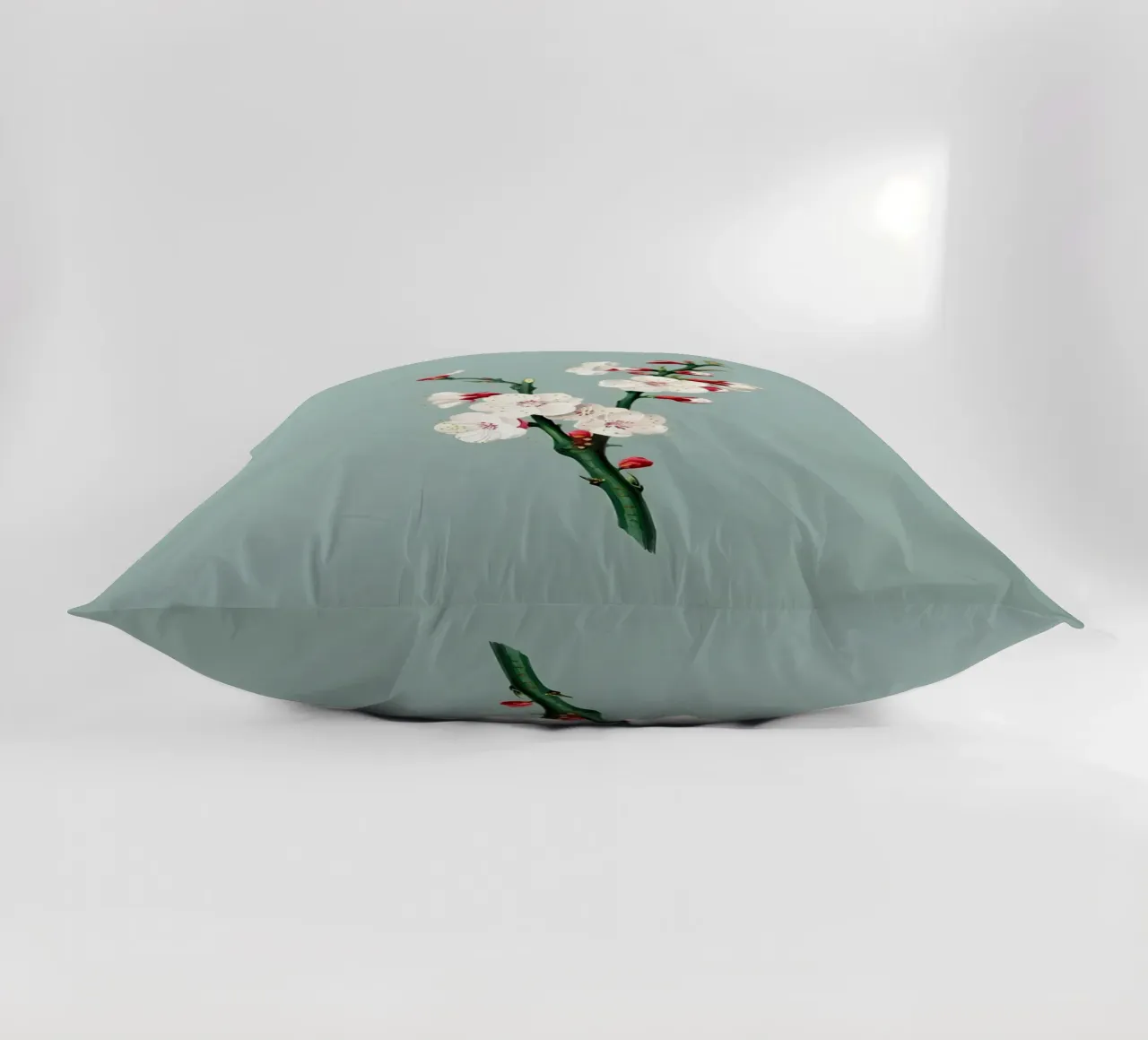 Retro Flower Illustration decorative cushion by diedrich