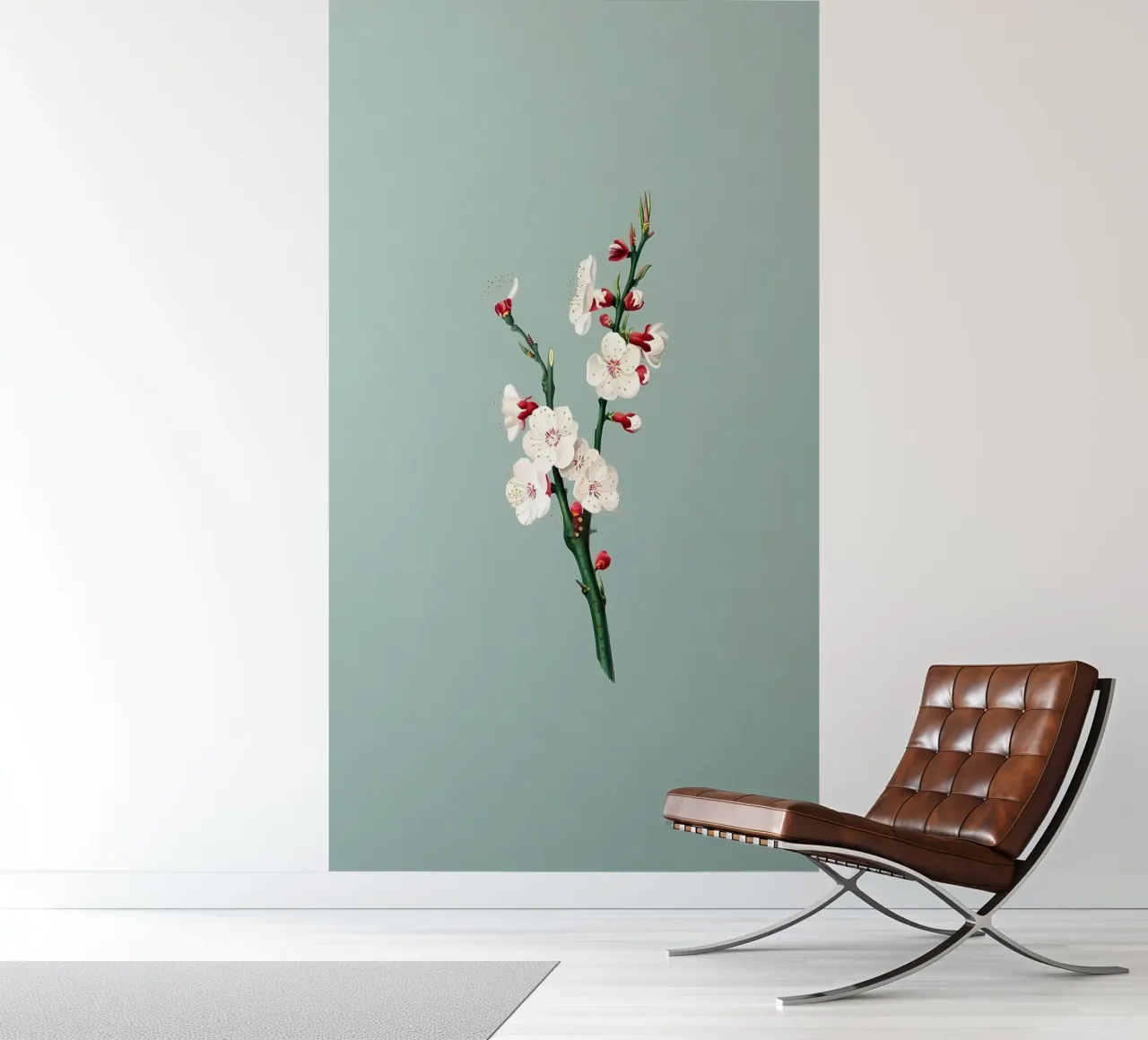 Retro Flower Illustration photo wallpaper by diedrich