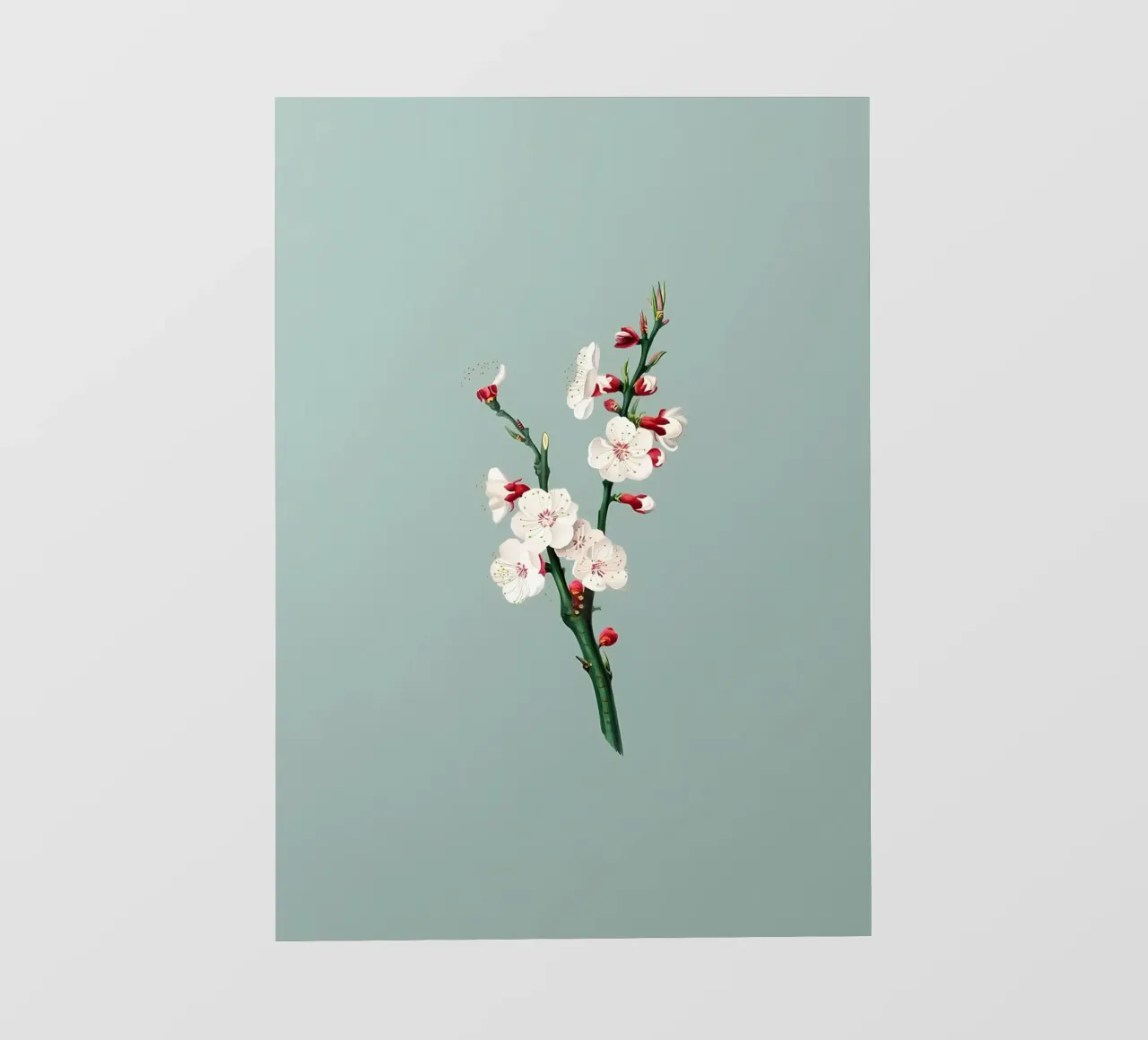 Retro Flower Illustration photo wallpaper by diedrich