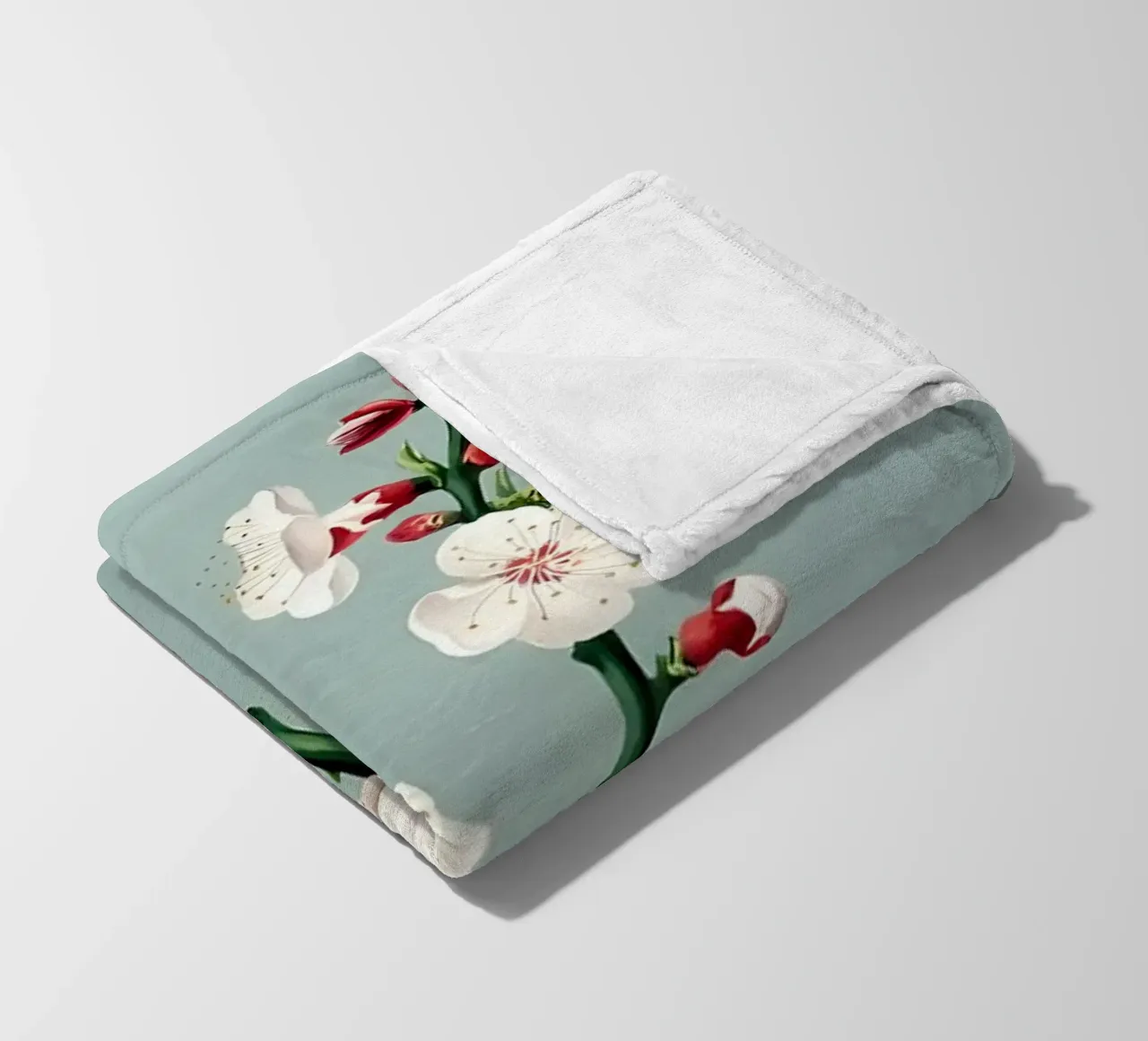 Illustrazione di fiori retrò coperta in pile da diedrich