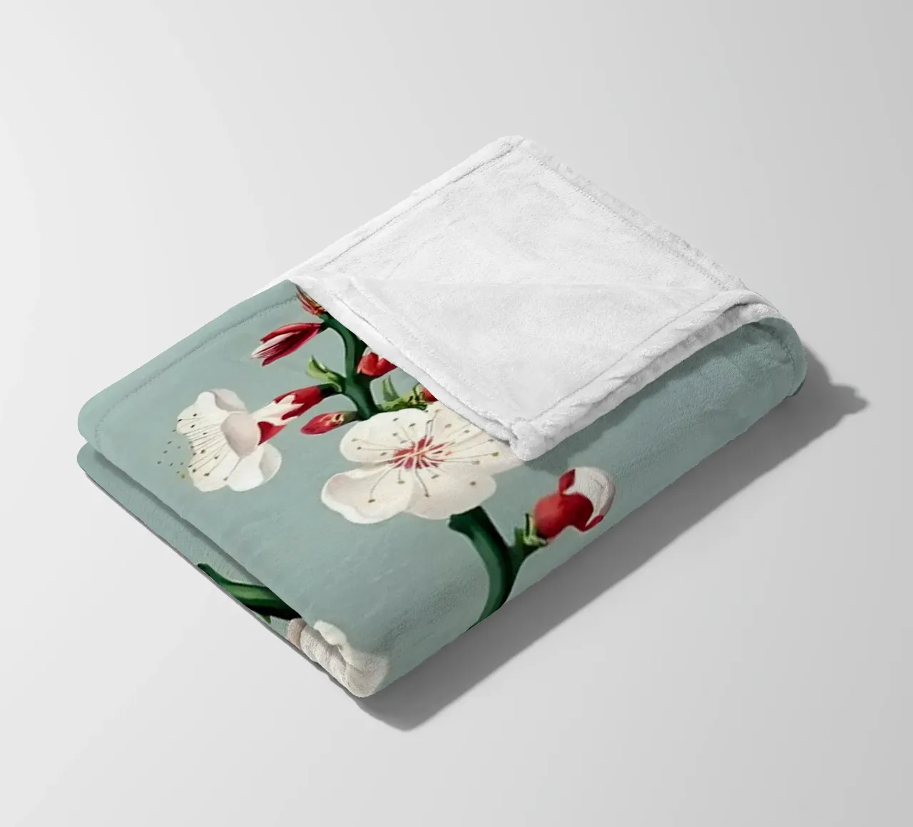 Illustrazione di fiori retrò coperta in pile da diedrich