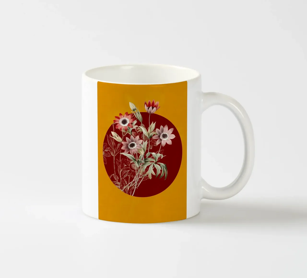 Anemone a foglia larga tazza in ceramica da diedrich