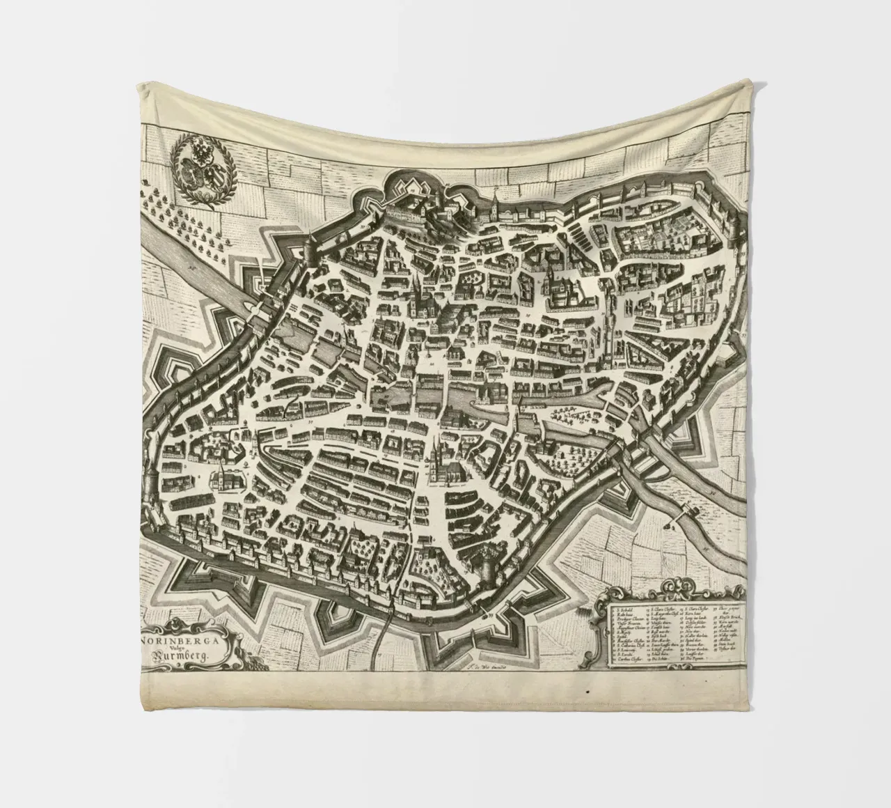 Nürnberg, Germany, 1695-1728 coperta in pile da Artokoloro Quint Lox Ltd