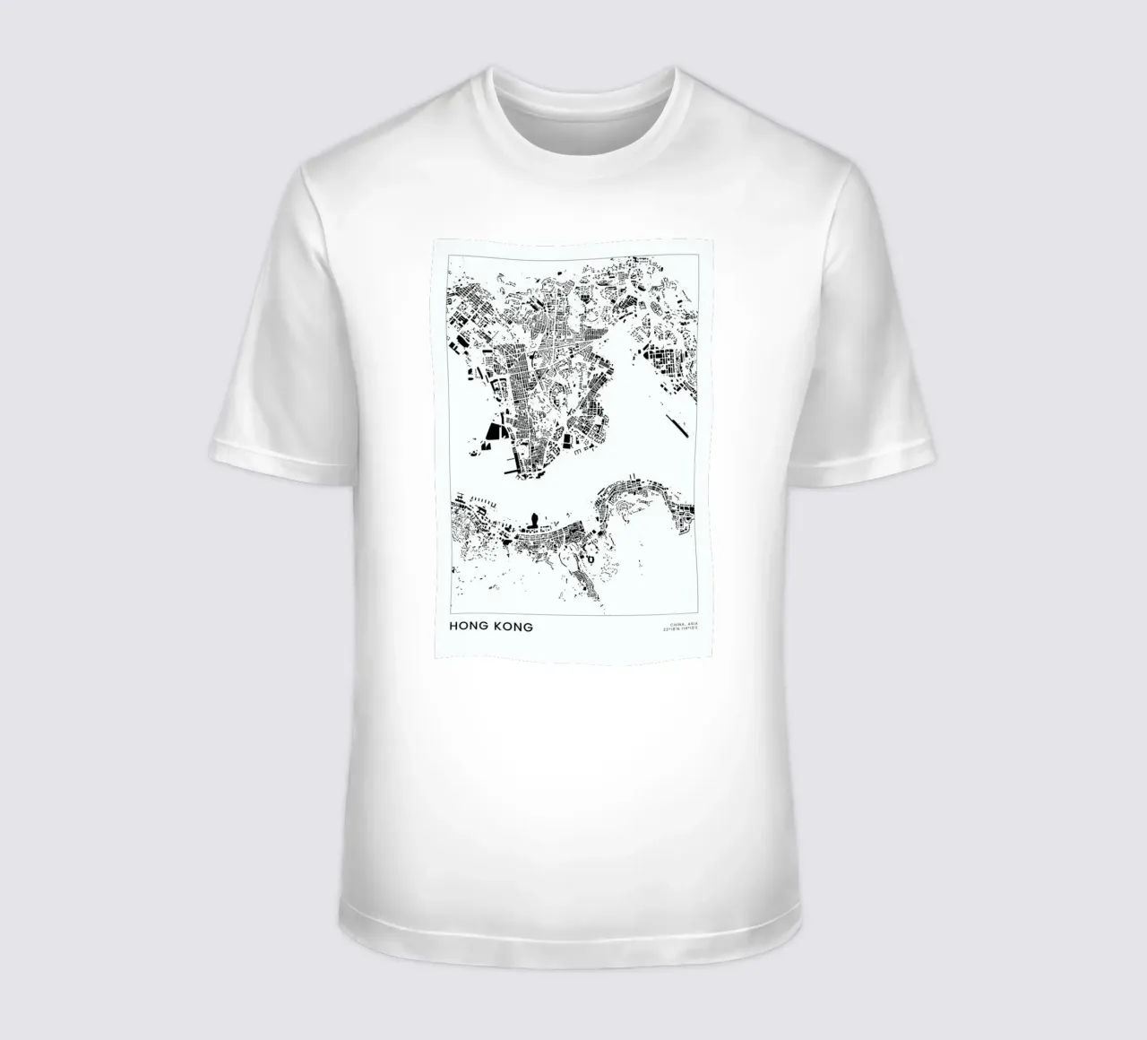 Hong Kong t-shirt da The Cartography Collection