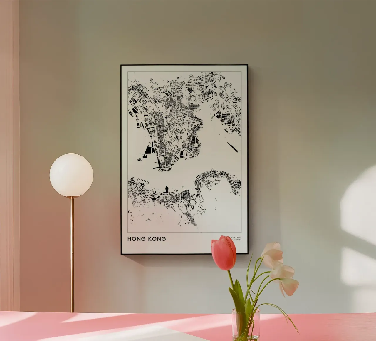 Hong Kong plexiglass da The Cartography Collection