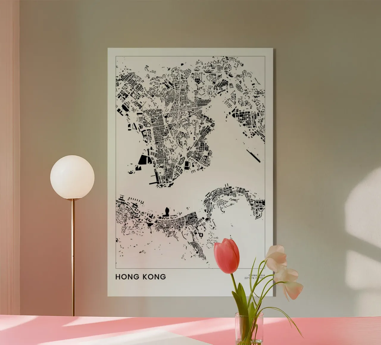 Hong Kong plexiglass da The Cartography Collection