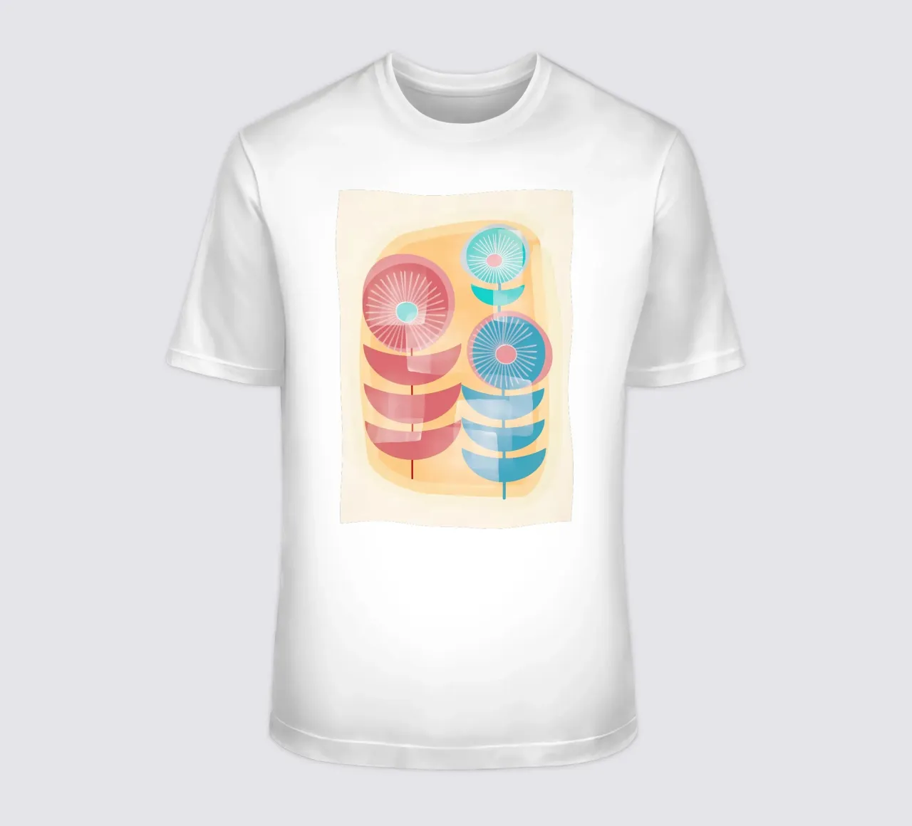 Tre fiori retrò t-shirt da diedrich